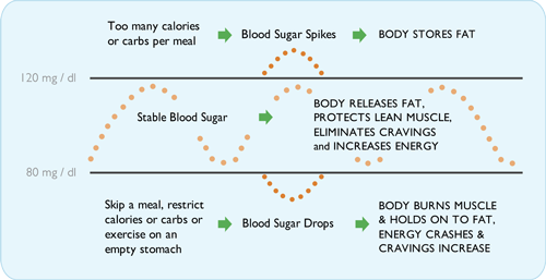 Blood Sugar Stabilization Graphic